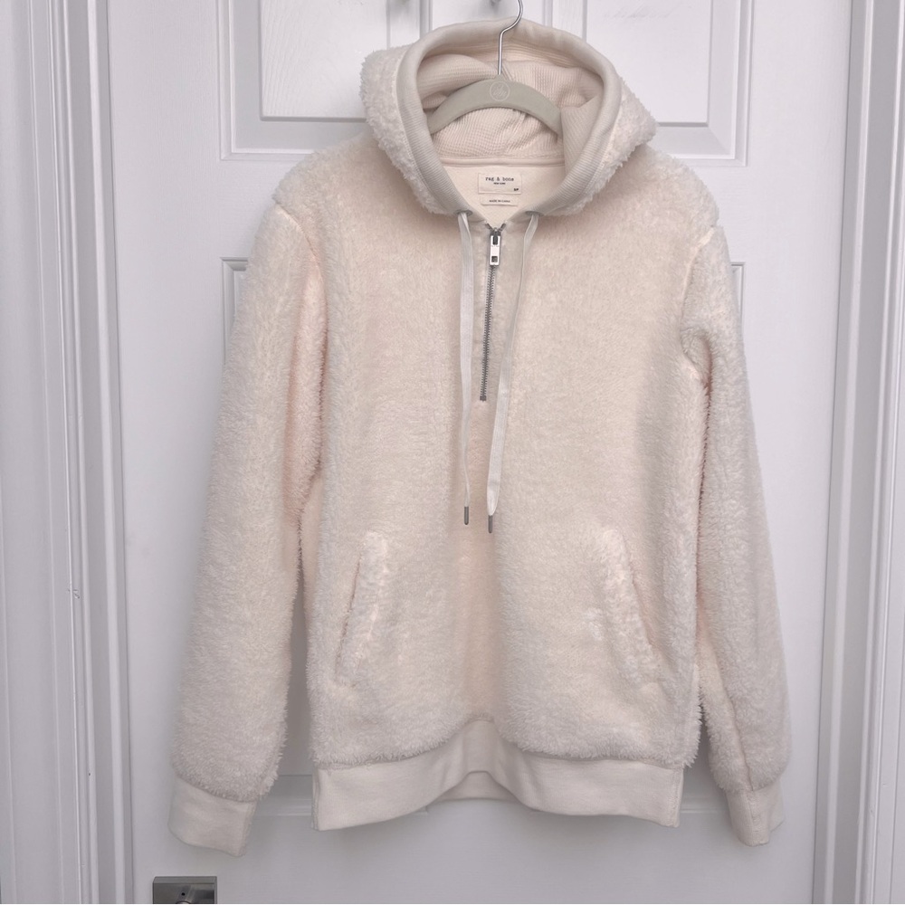 Rag & Bone Teddy Sherpa Hoodie size S